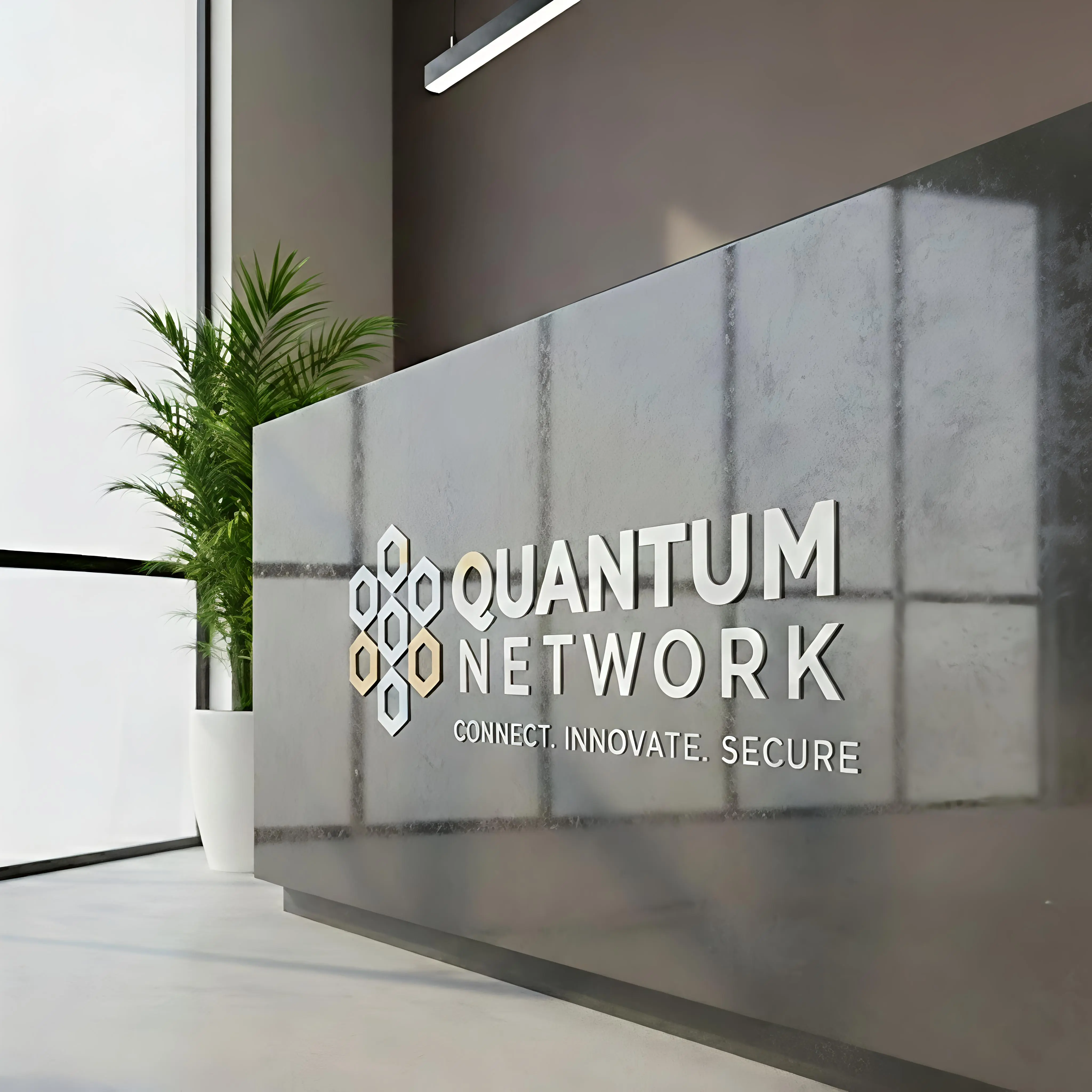 Custom Acrylic Desk Branding Sign