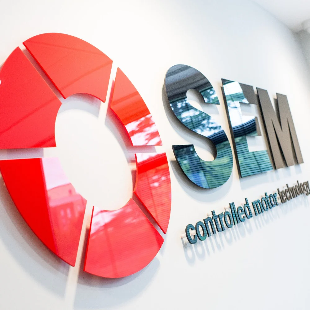 3D Acrylic Logo Wall Sign Standard Colours