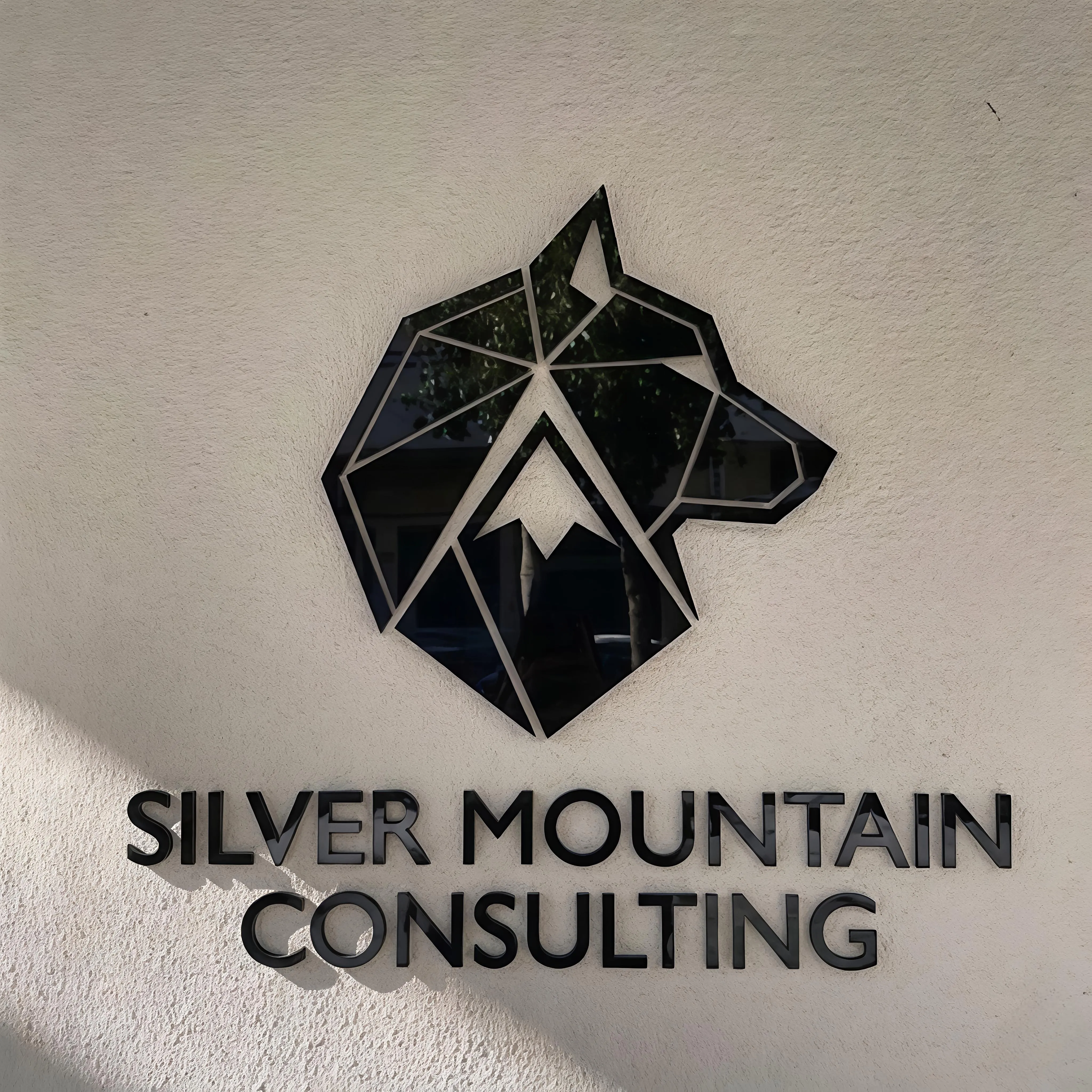 3D Acrylic Logo Wall Sign – Standard Colours Square or Circle Logos