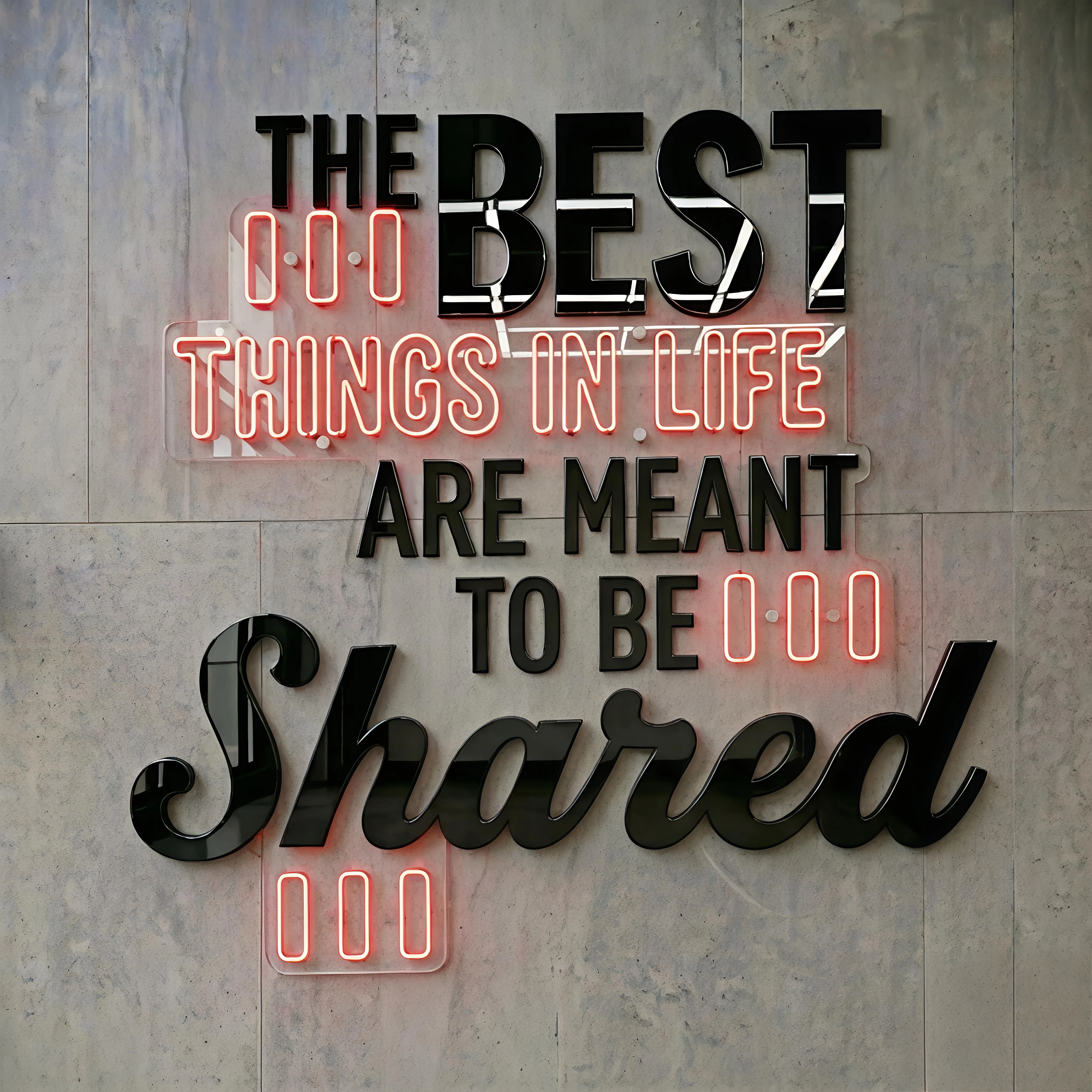 Acrylic + Neon sign