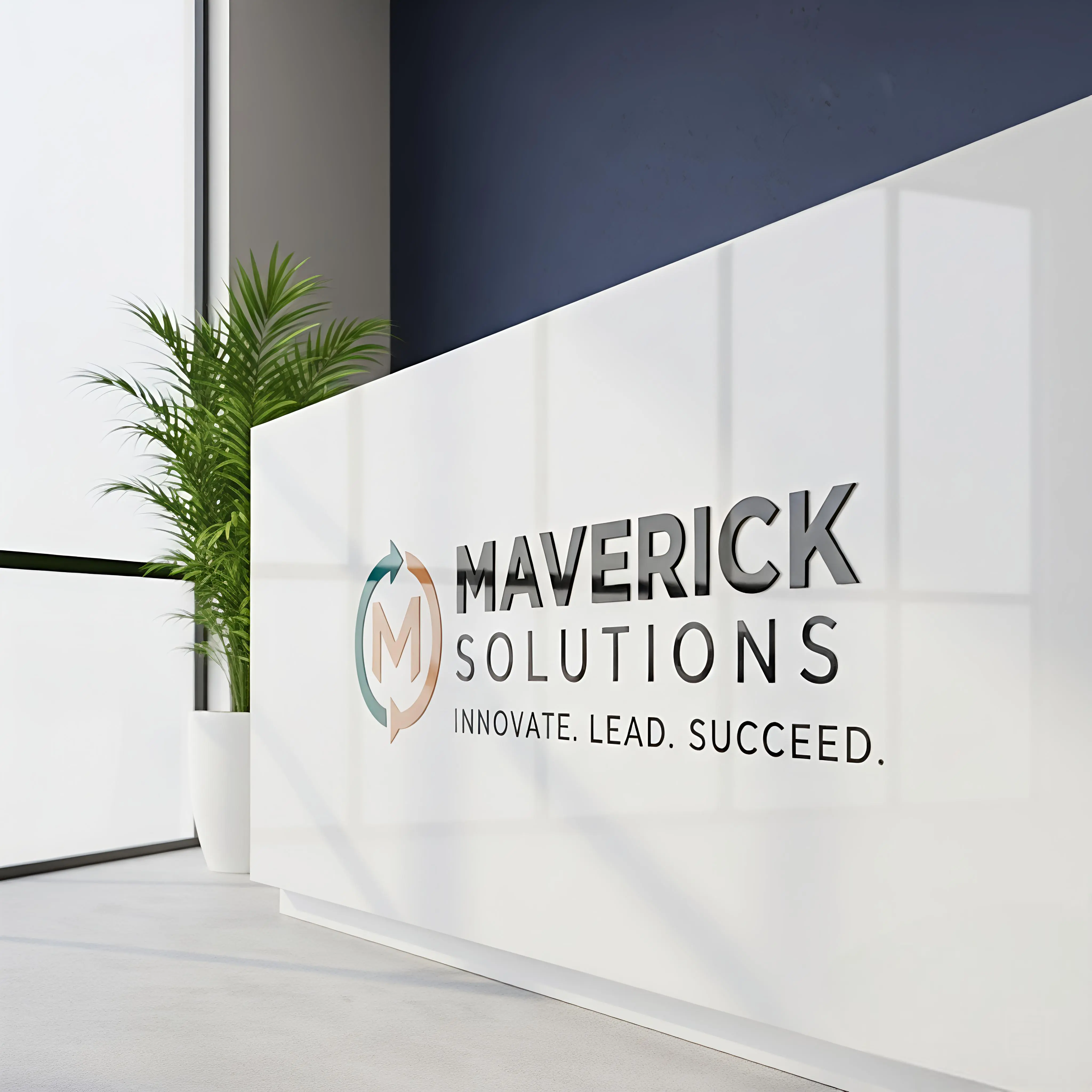 Custom Acrylic Desk Branding Sign