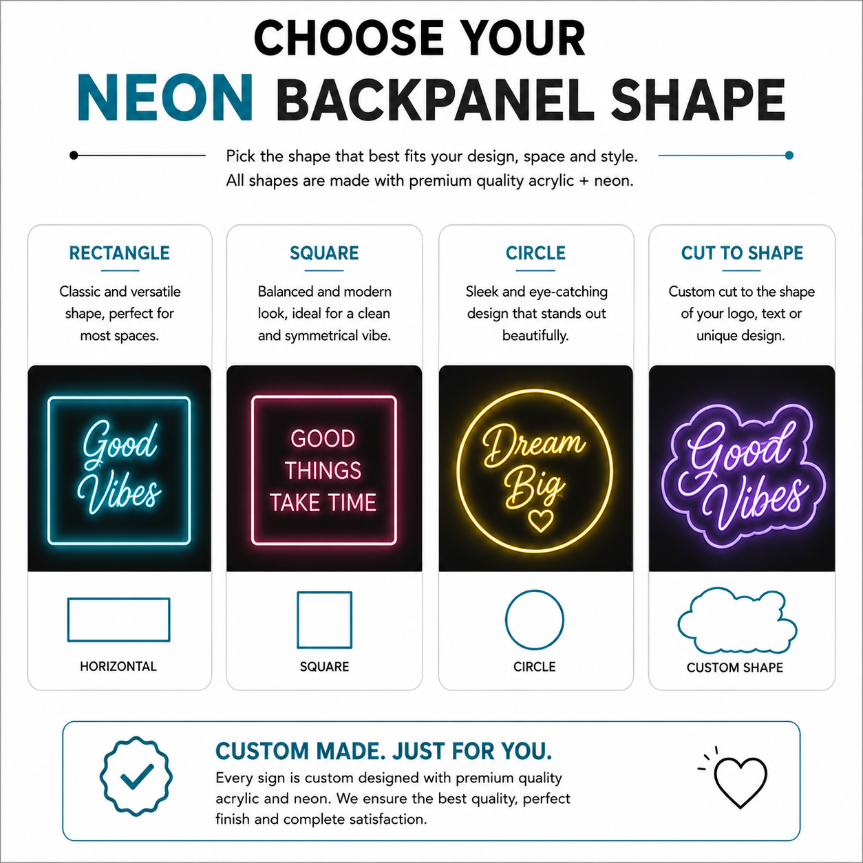 Custom LED Neon Sign of your Logo/Brand Name - In your Brand Colors