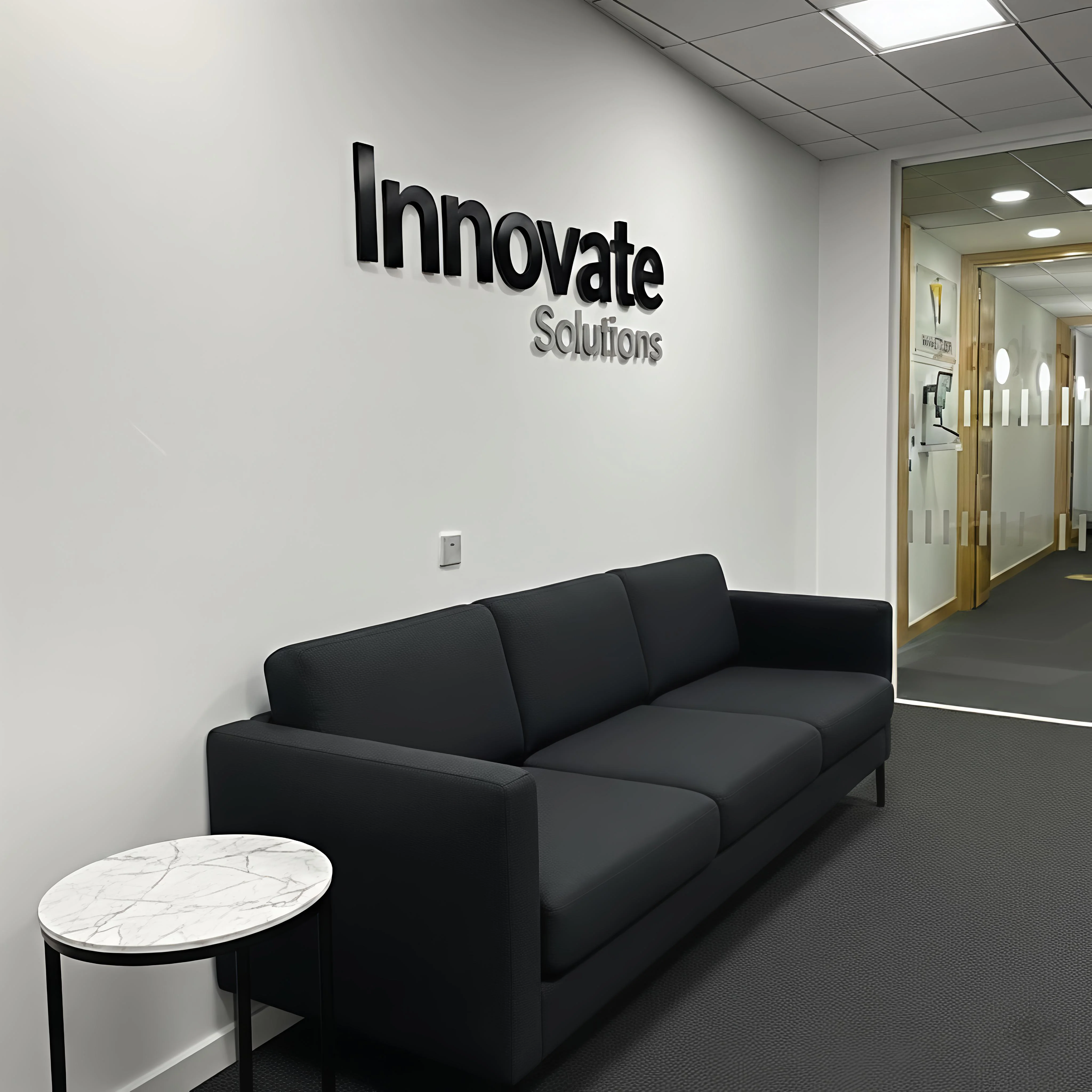 20mm 3D Logo Wall Sign Premium Office Branding Graphic
