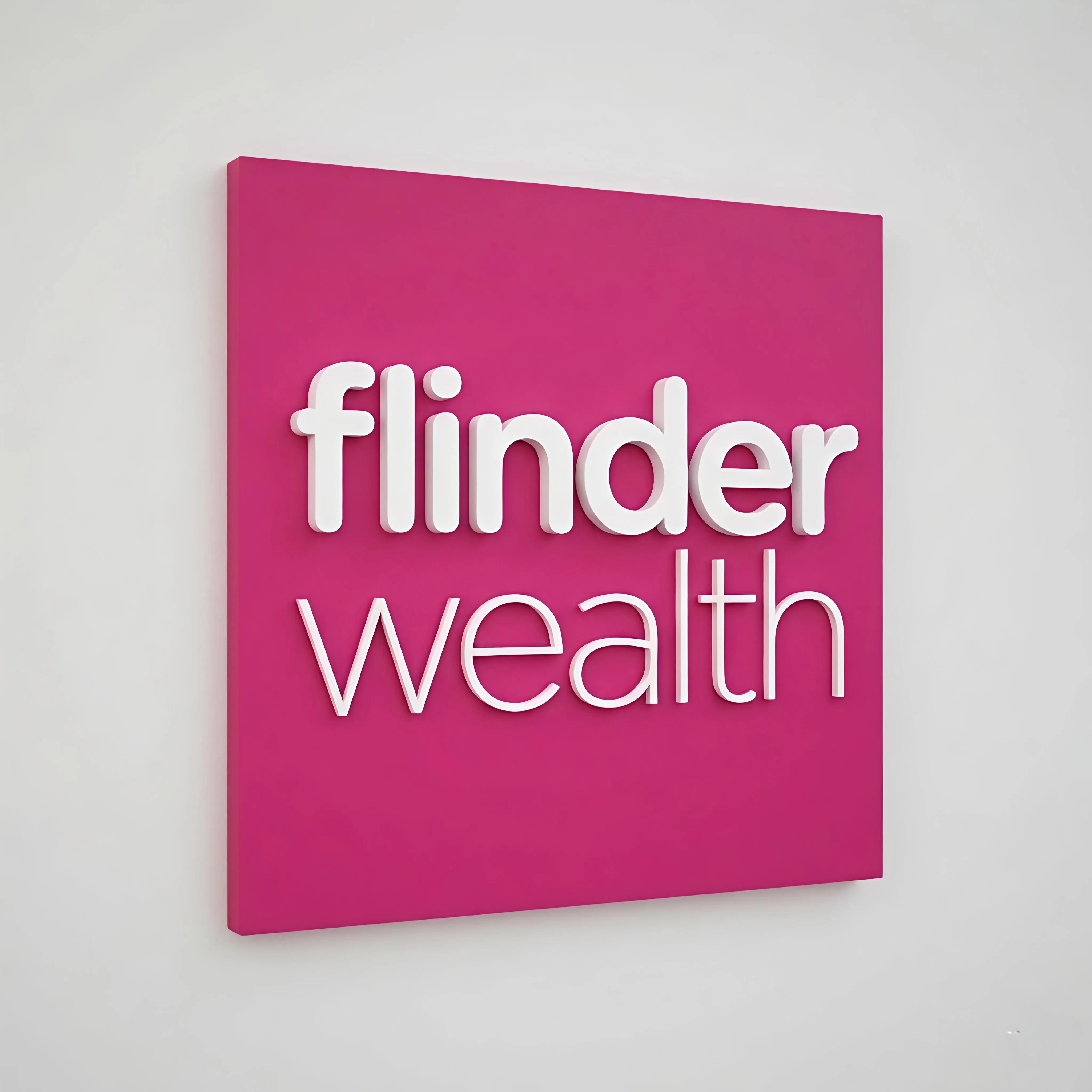 Premium 20mm Raised 3D Office Logo – Custom Wall Mounted Backboard Sign