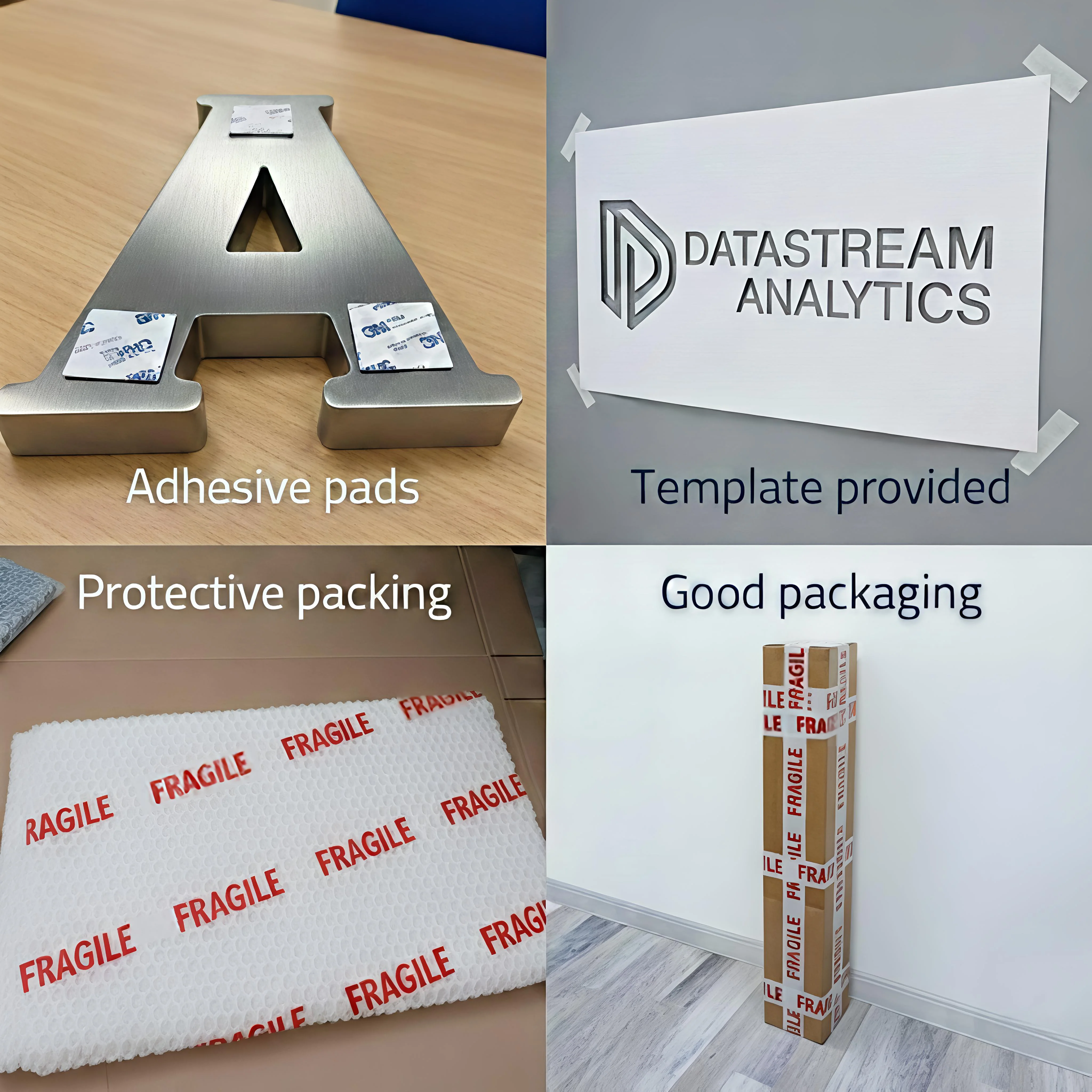 20mm 3D Logo Wall Sign Office Graphic