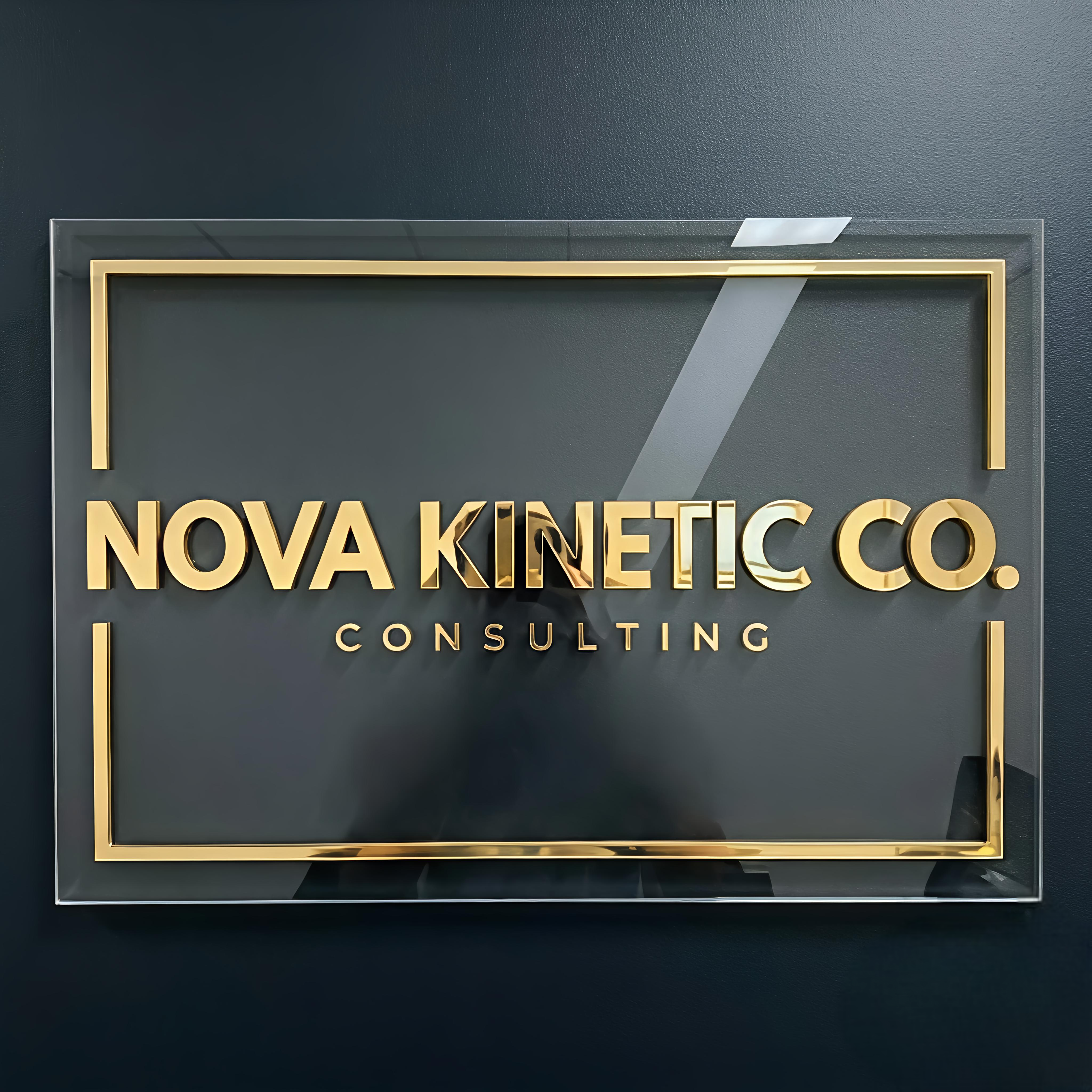 Double Layered 3D Acrylic Logo Wall Sign - Rectangle Shape 