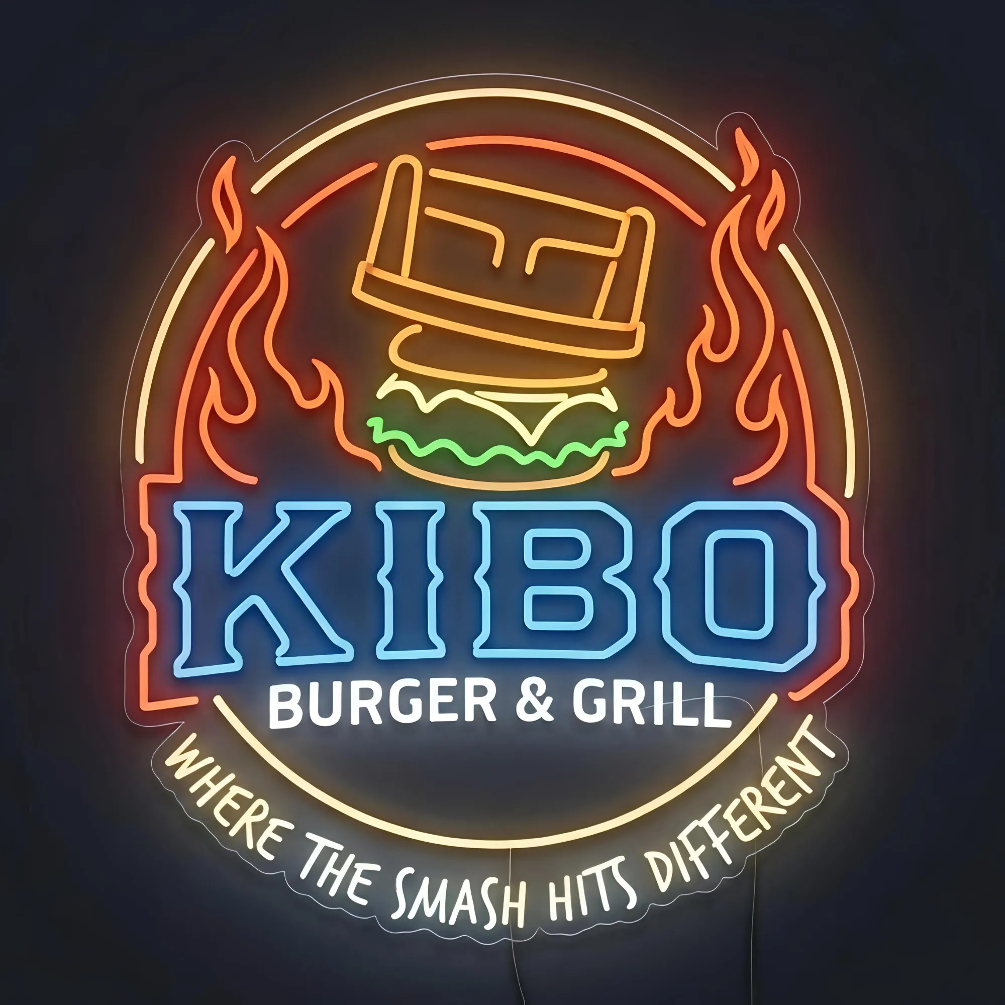 Neon LED Company Logo Wall Sign