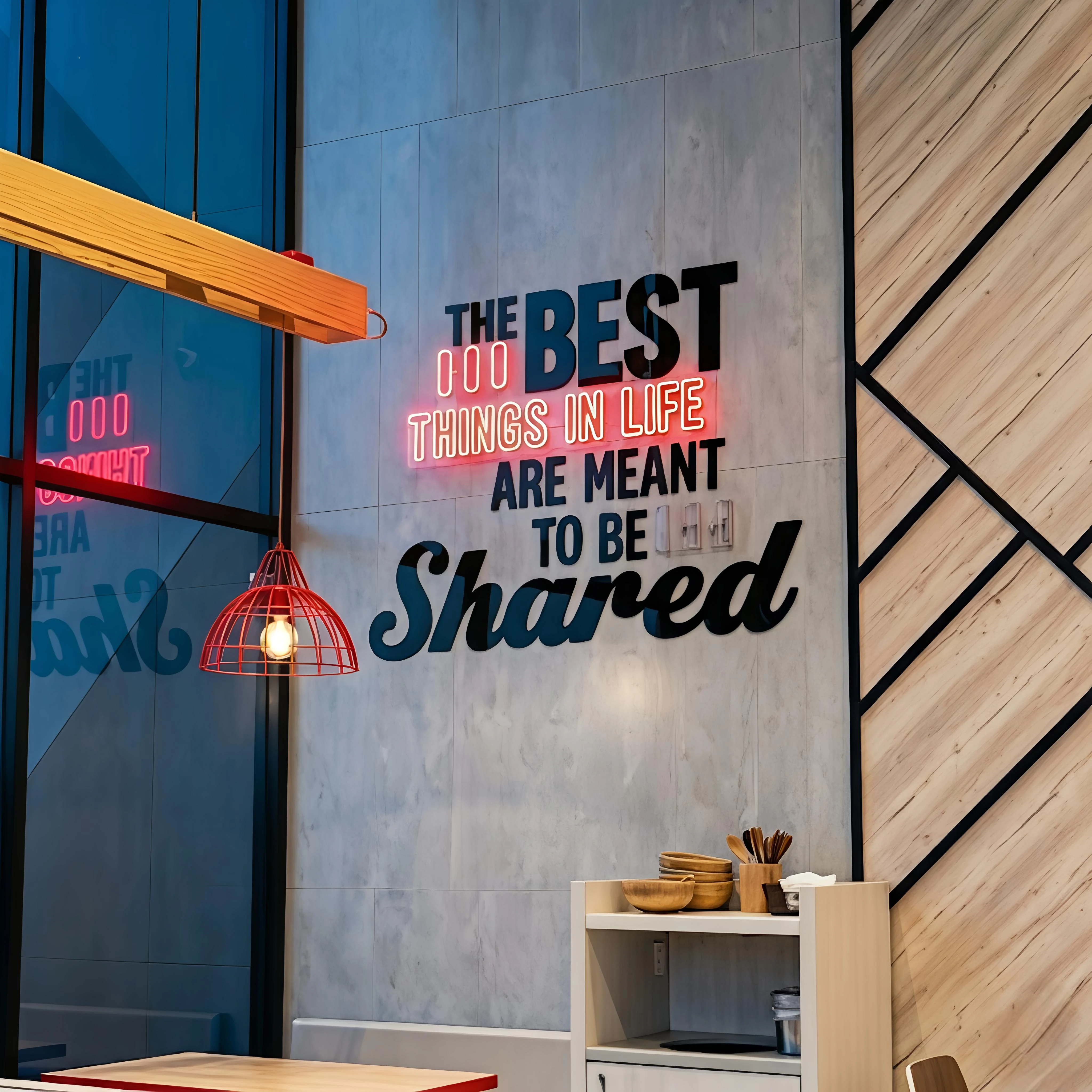 Premium 3D Acrylic + Neon Sign - Upgrade Your Business Space with Stylish Signage