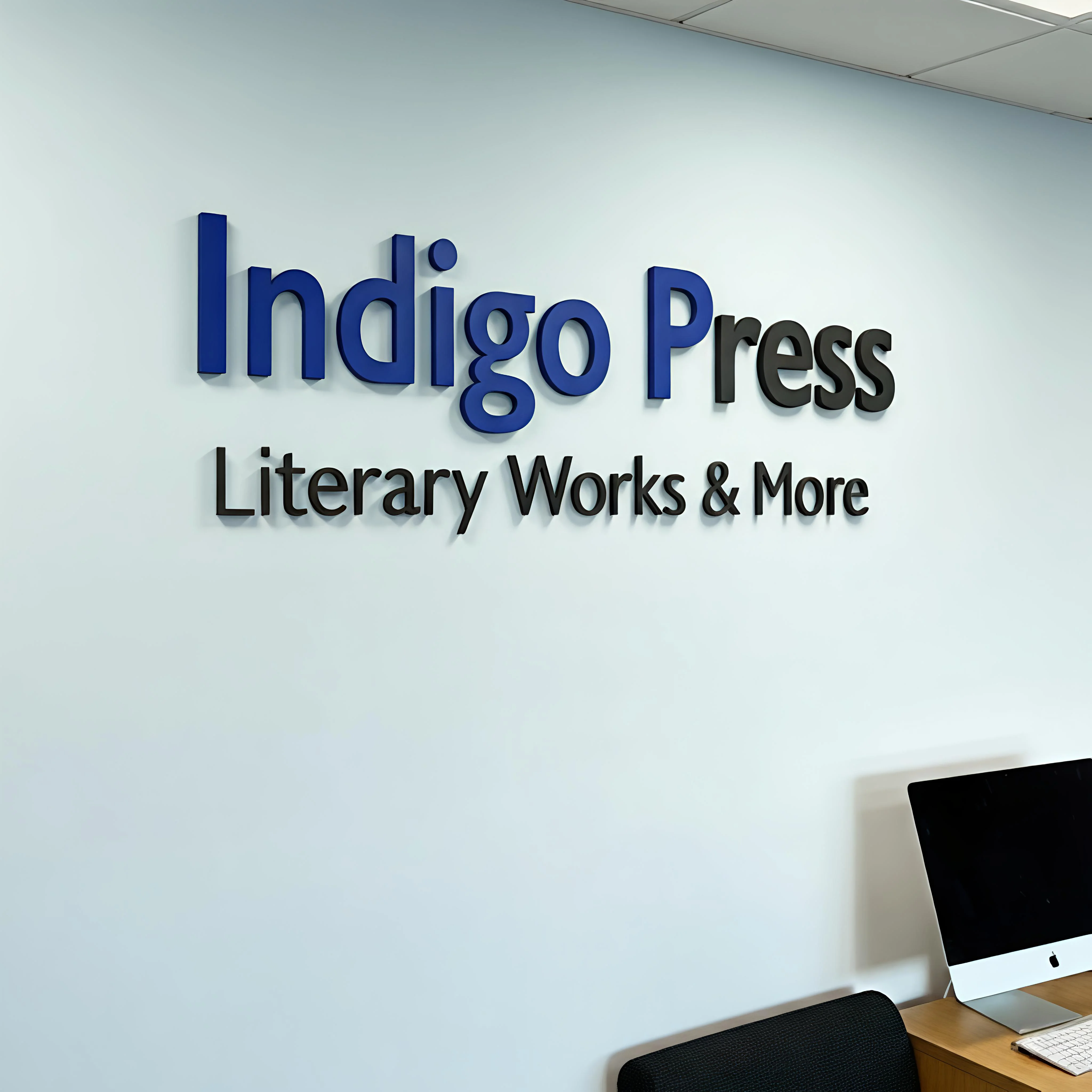 20mm 3D Logo Wall Sign Office Graphic