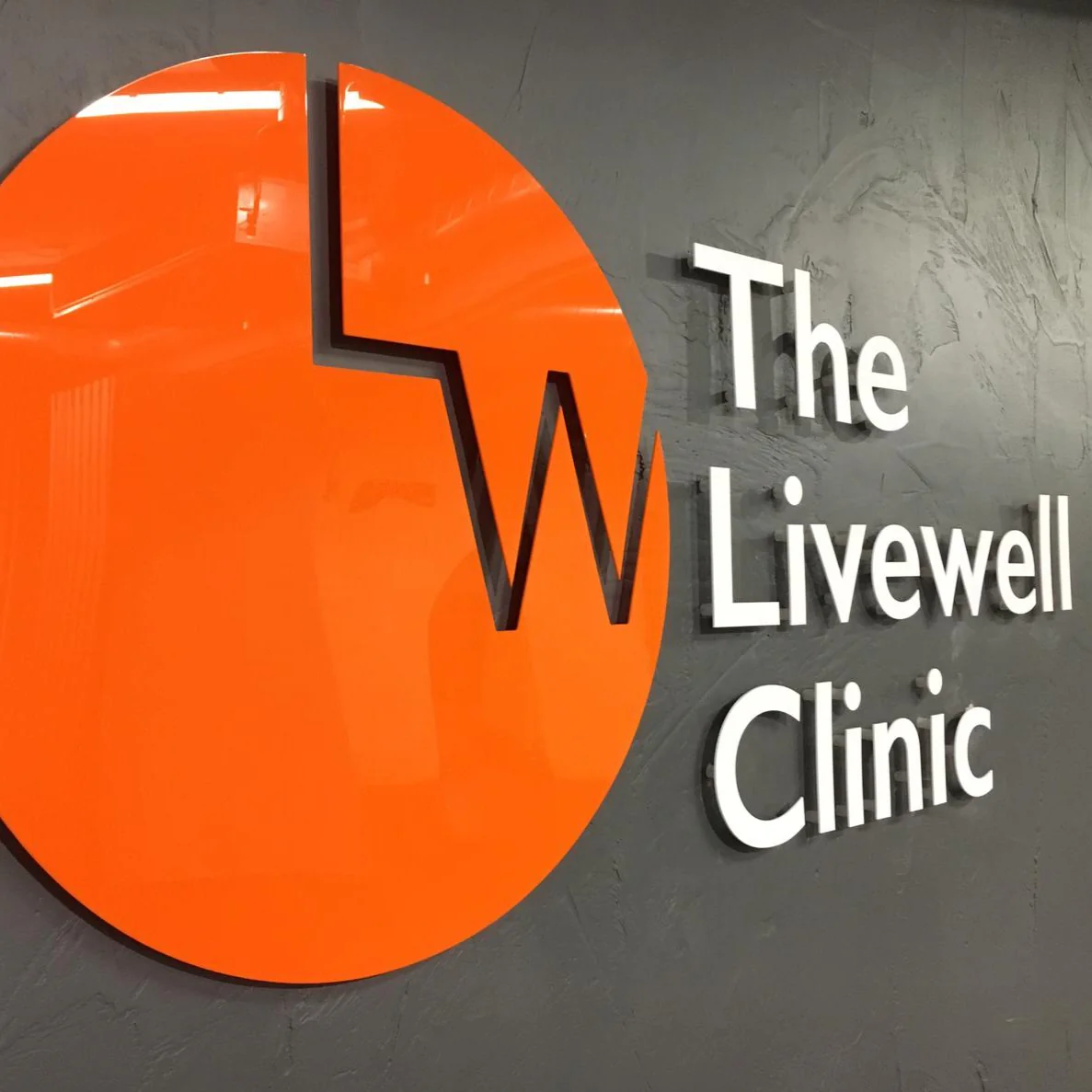 3D Acrylic Logo Wall Sign Standard Colours