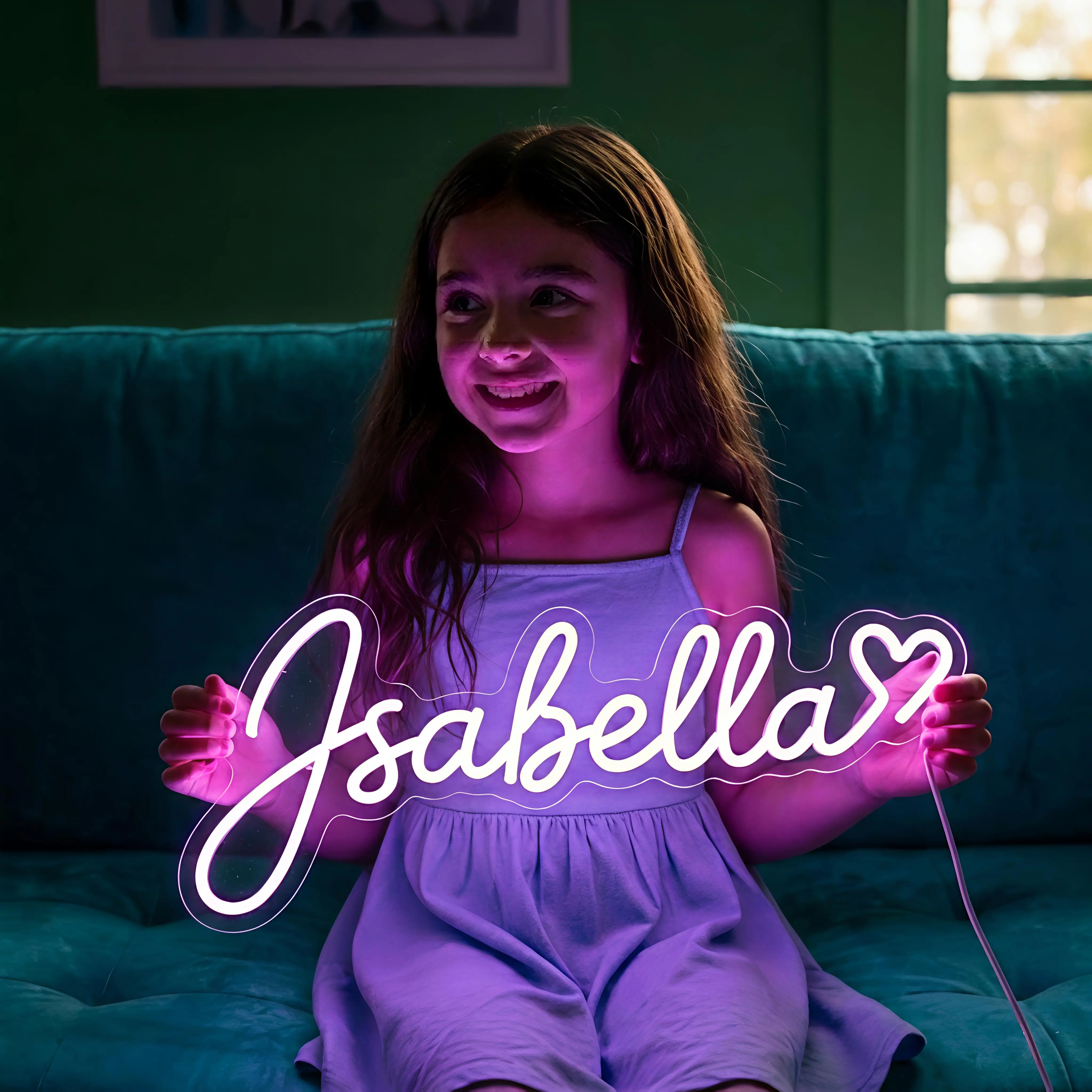 Personalised Name/Text Neon LED Sign with Shape - Best thing to Gift