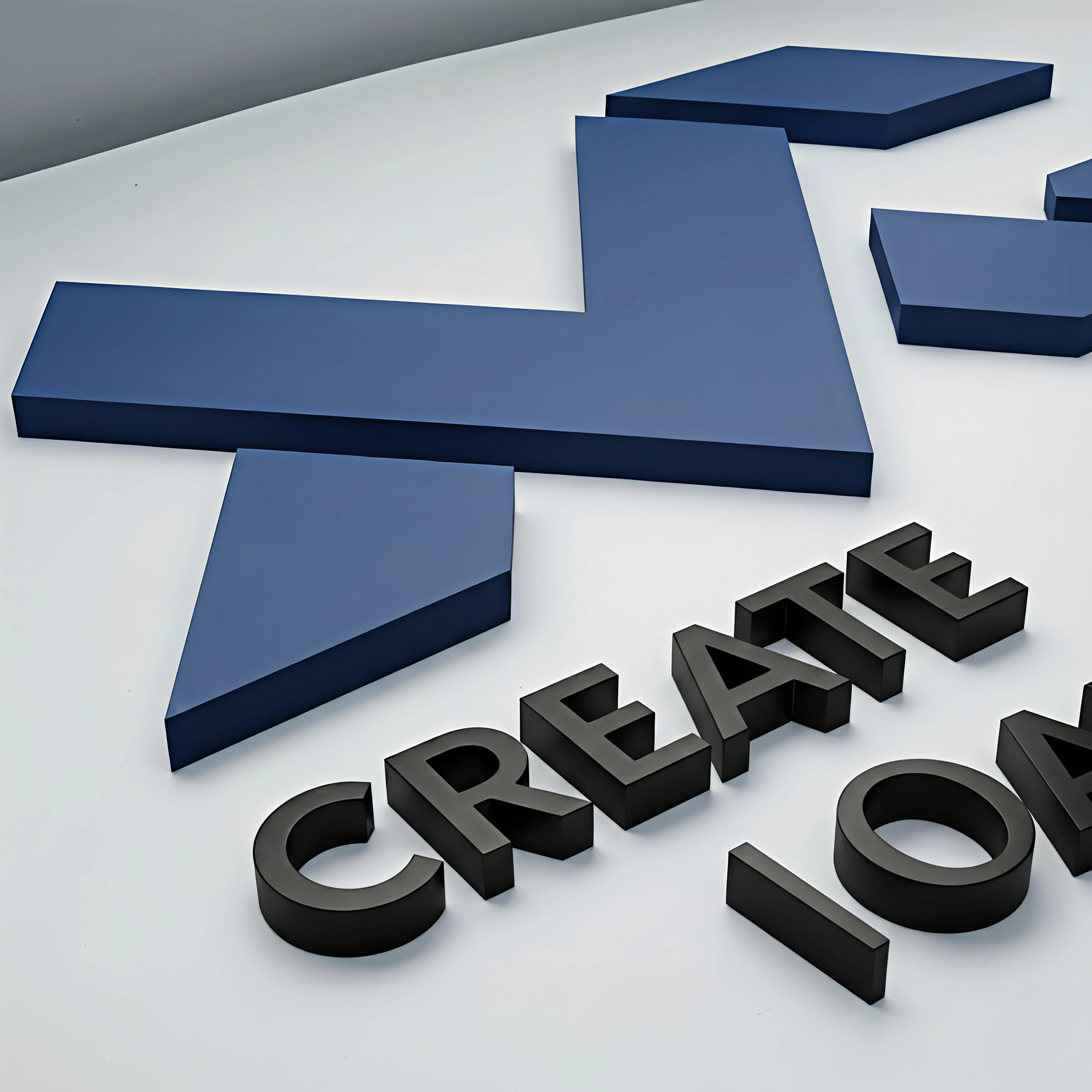 20mm 3D Logo Wall Sign Premium Office Branding Graphic