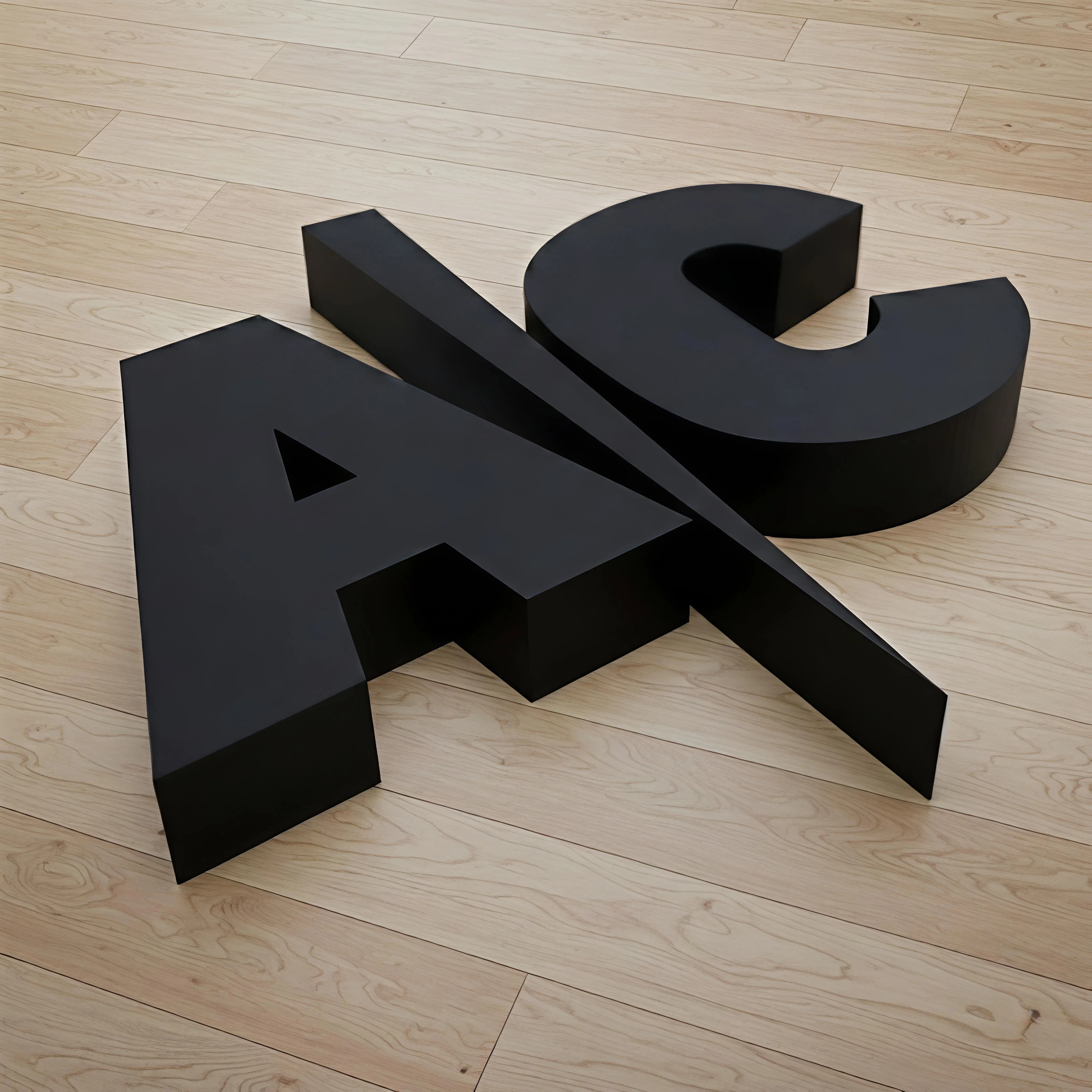 40mm 3D Logo Wall Sign Premium Office Branding Graphic